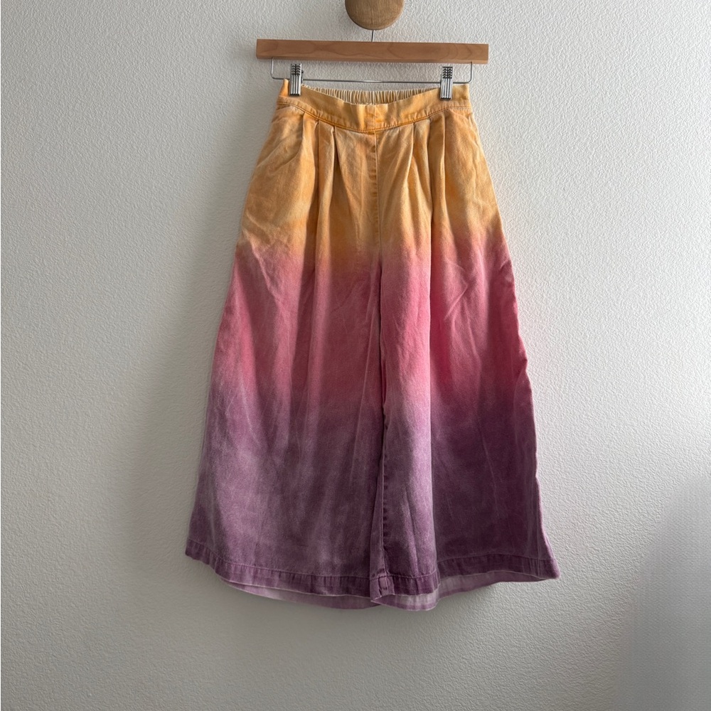 Mokuyobi Wide Leg Cropped Tye Die Pants